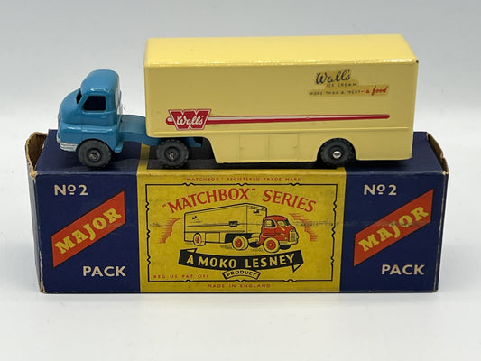 Lesney Matchbox Series Major Pack Walls Bedford Articulated Truck No2