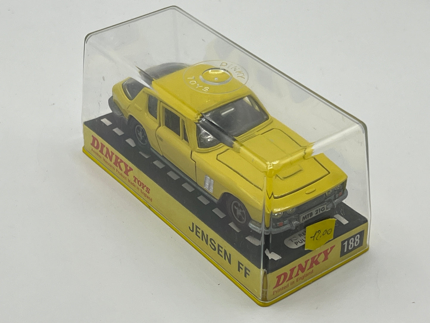 DINKY TOYS MODEL No.188 JENSON FF SALOON CAR "PERSPEX BOX