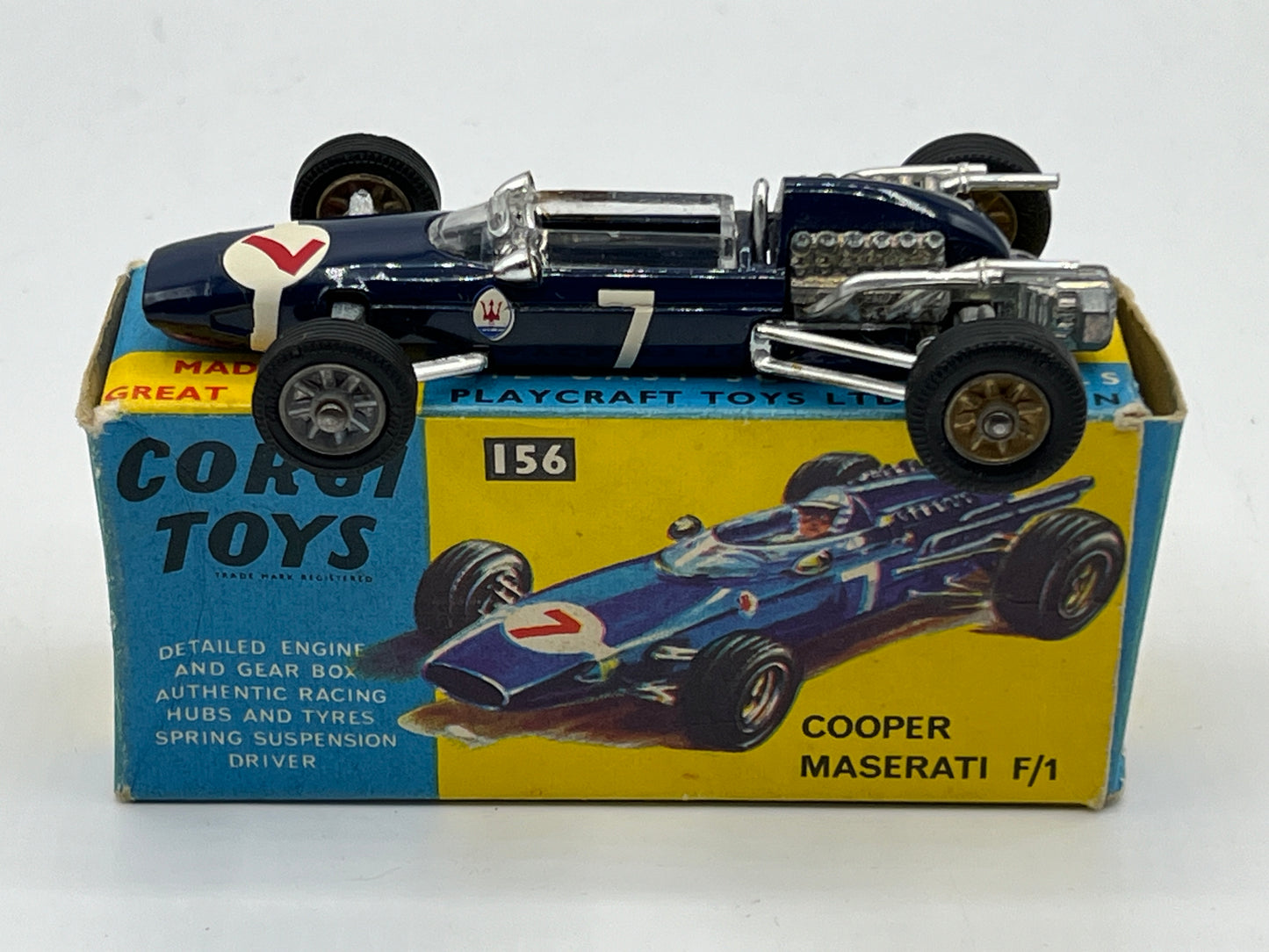 CORGI TOYS 156 COOPER MASERATI F/1- Good in original BOX