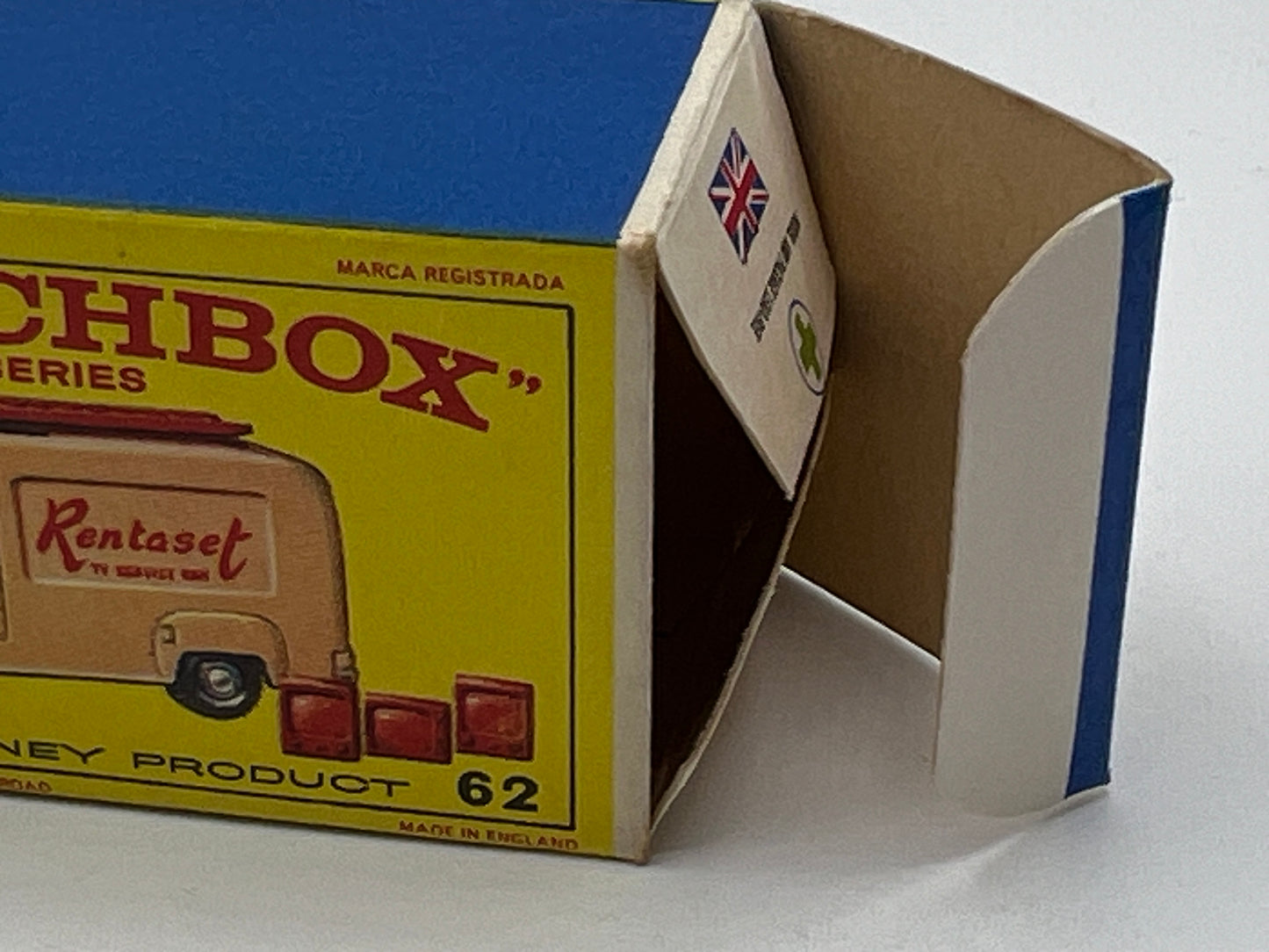 MATCHBOX LESNEY No62B RENTASET TV SERVICE VAN WITH BOX.