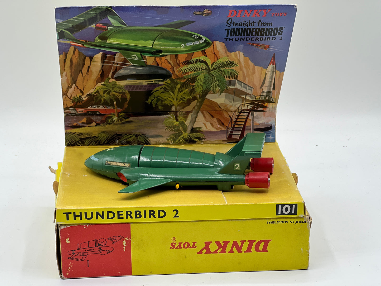 Dinky 101 early Thunderbird 2 w/ Thunderbird 4 Boxed *original*