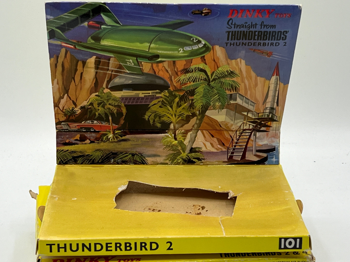 Dinky 101 early Thunderbird 2 w/ Thunderbird 4 Boxed *original*