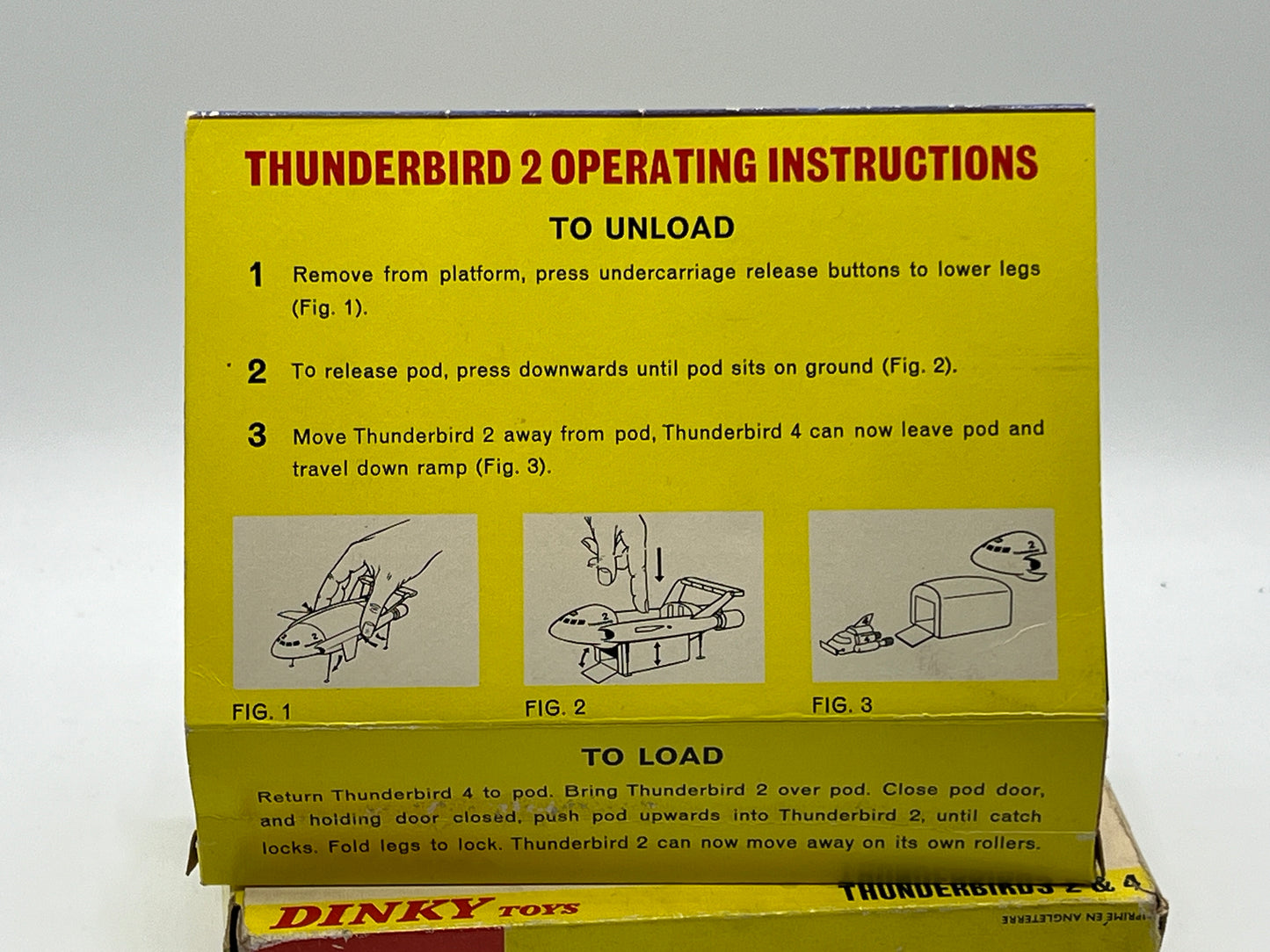 Dinky 101 early Thunderbird 2 w/ Thunderbird 4 Boxed *original*