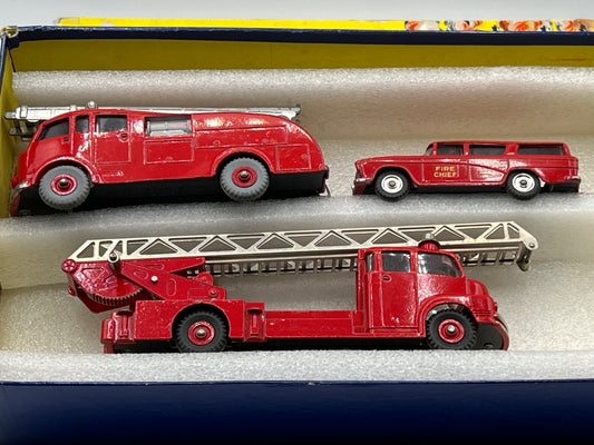 Dinky 957 Fire Services Gift Set, Rare, VGC in Original Box