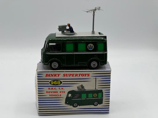 Dinky Toys 968 - BBC TV Roving Eye Vehicle (with windows) 1959-64. +Original box